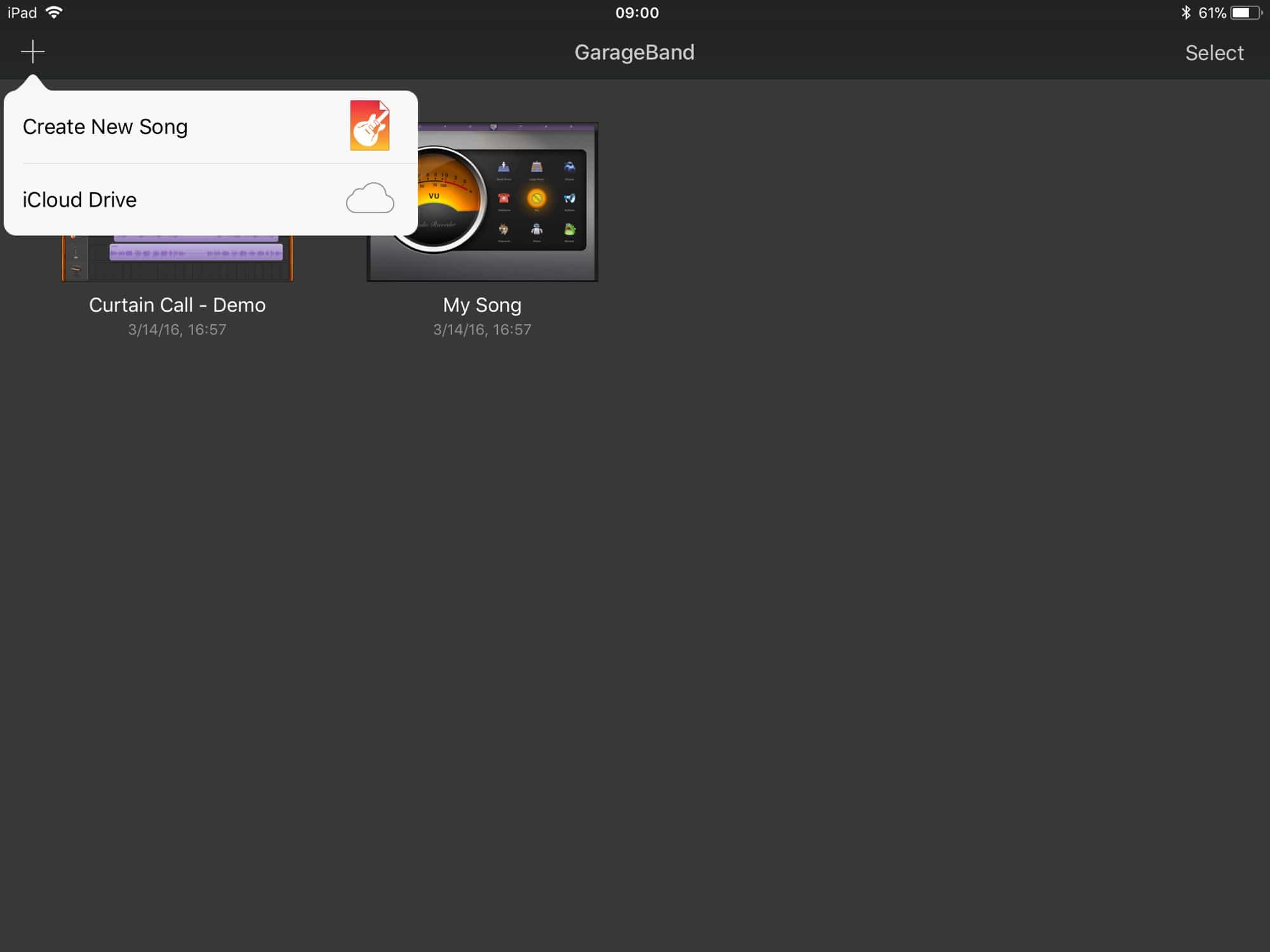 How to email someone a garageband project from ipad